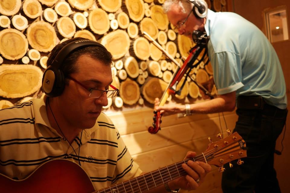 הקלטת כינור וגיטרה