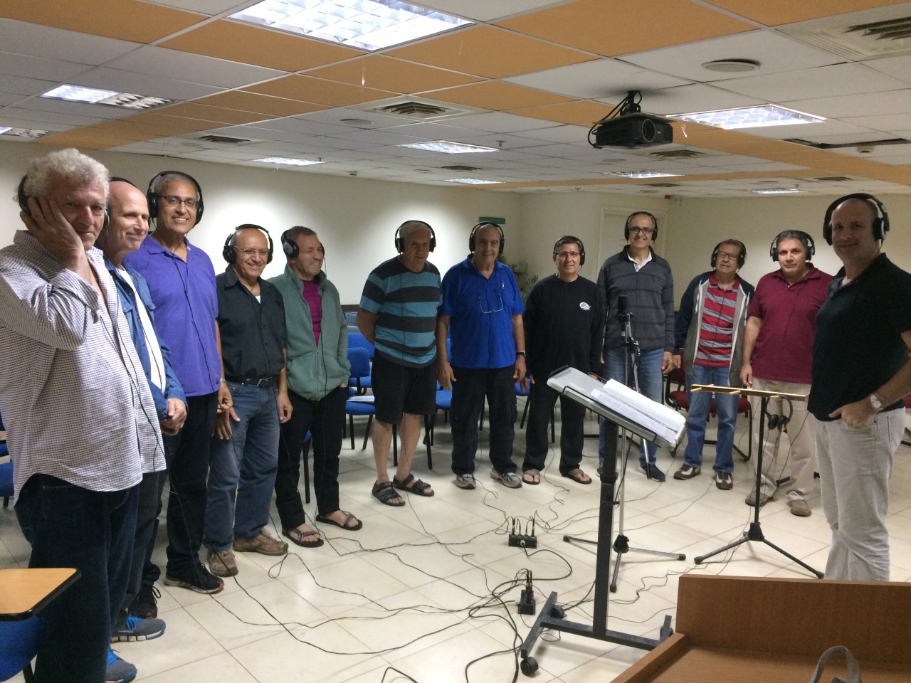 הקלטת אלבום - מקהלת ״בזק״ בניצוחו של רונן לן-רידר